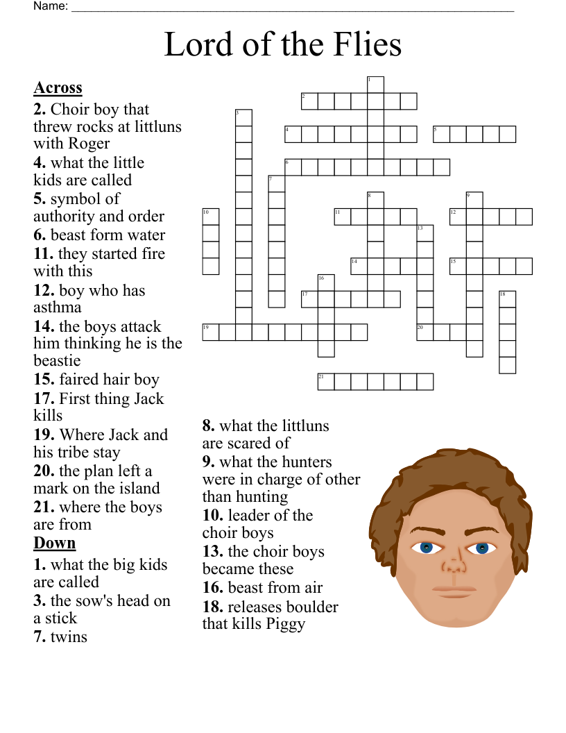 Lord of the Flies  Crossword