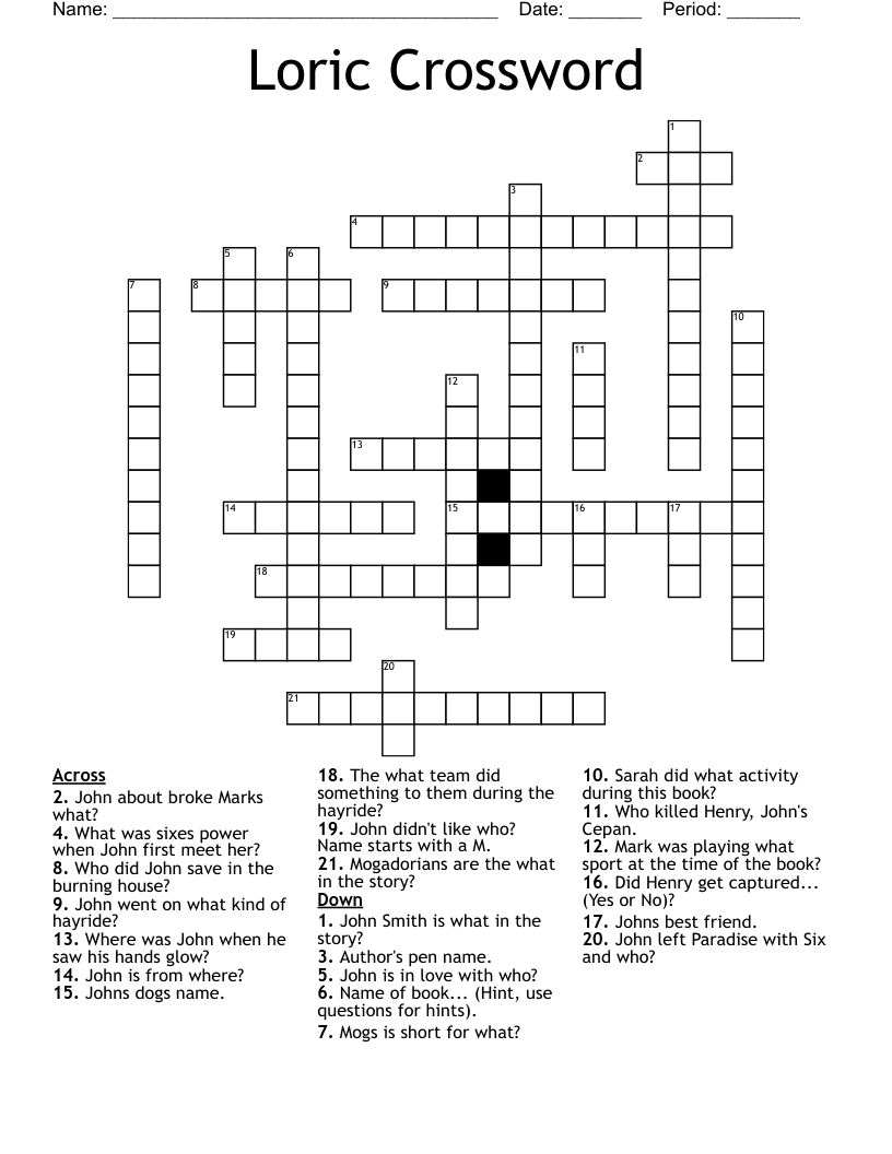 Loric Crossword