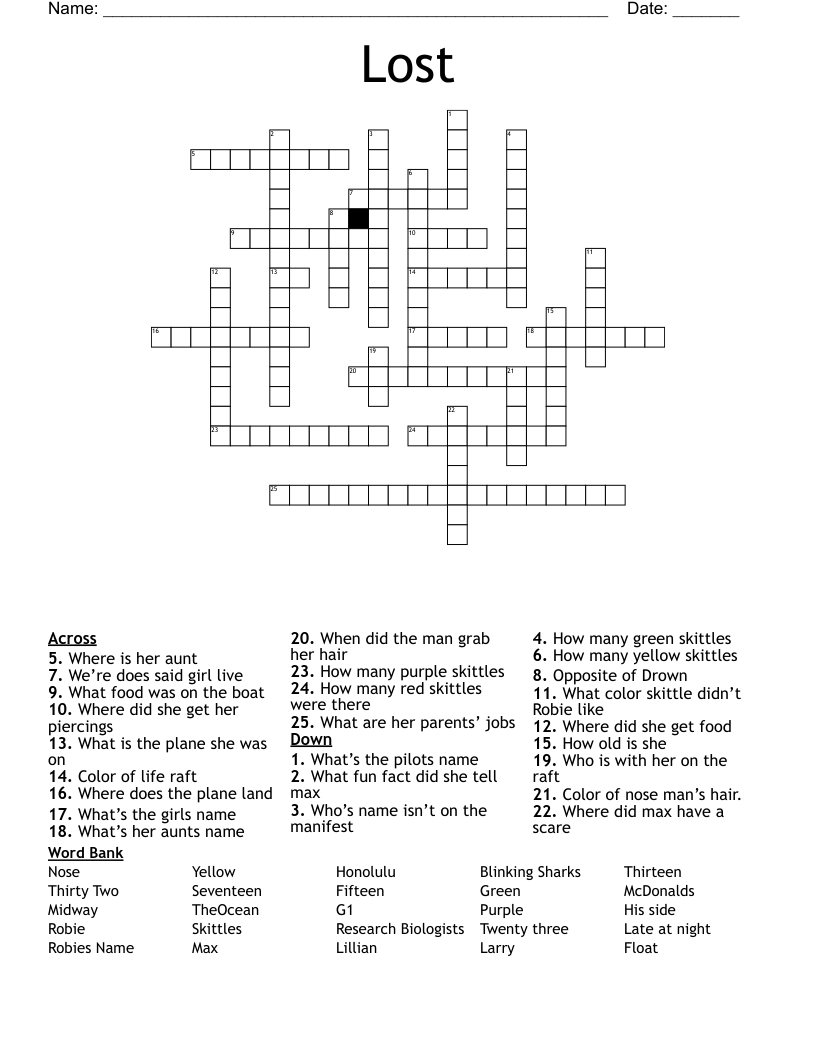 Lost Crossword