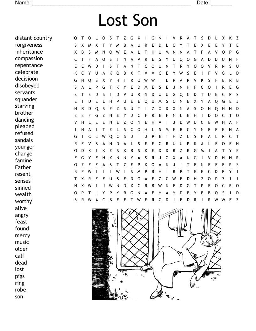 Lost Son Word Search