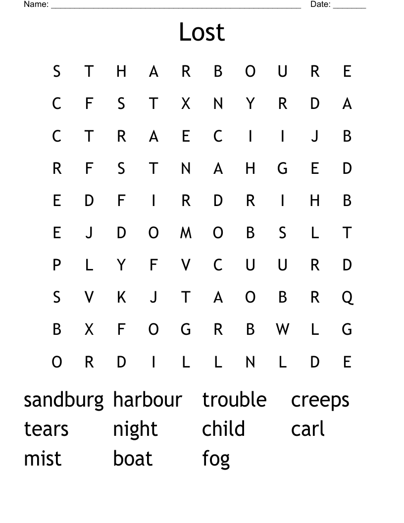 Lost  Word Search