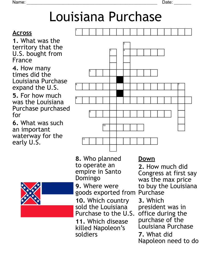 Louisiana Purchase Crossword