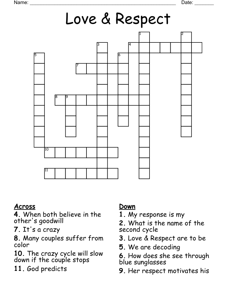 Love & Respect Crossword