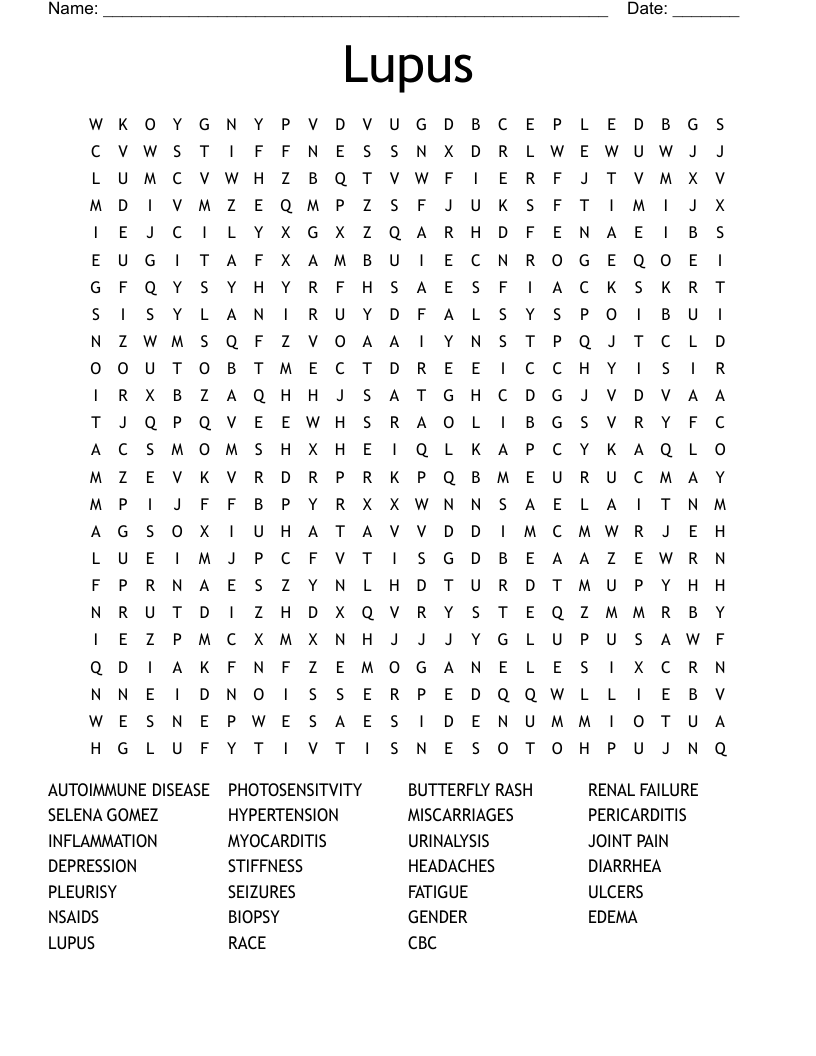 Lupus Word Search