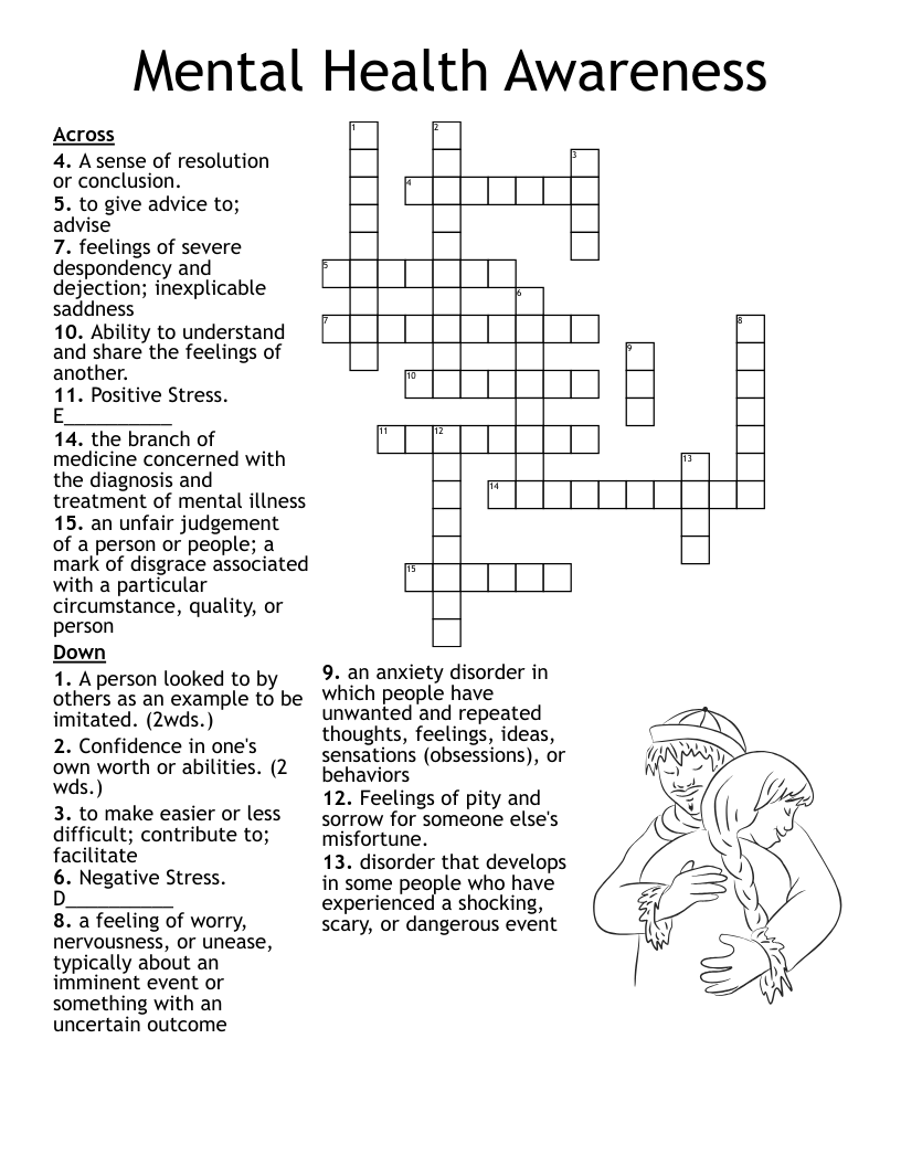 Mental Health Awareness Crossword