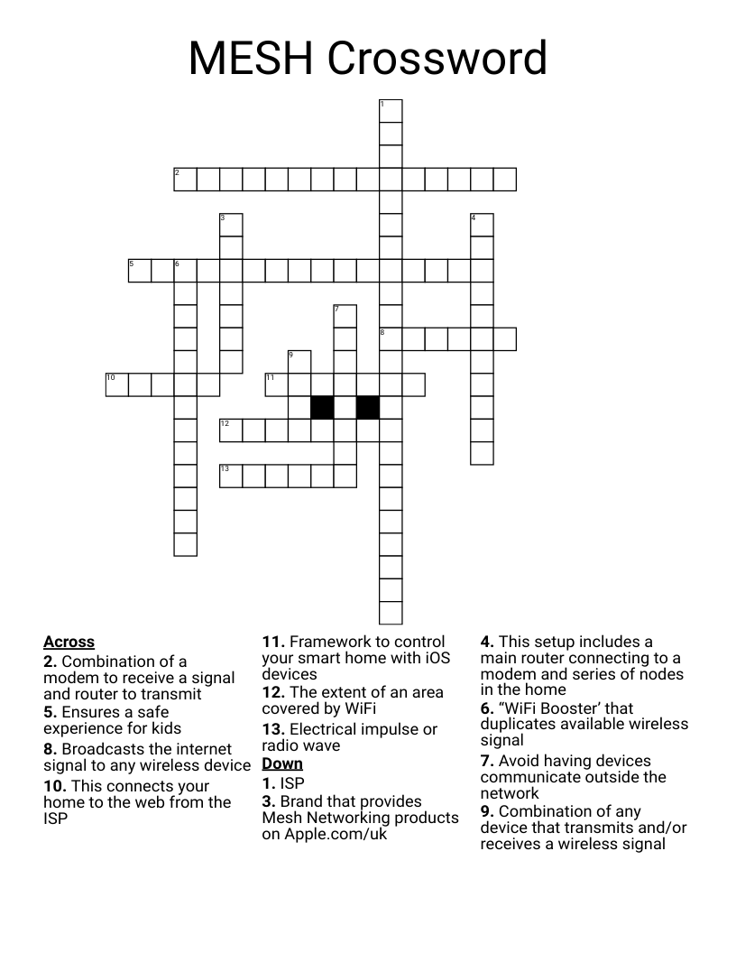 MESH Crossword