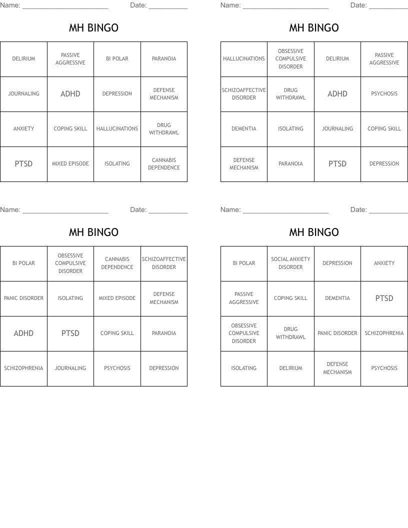 MH BINGO