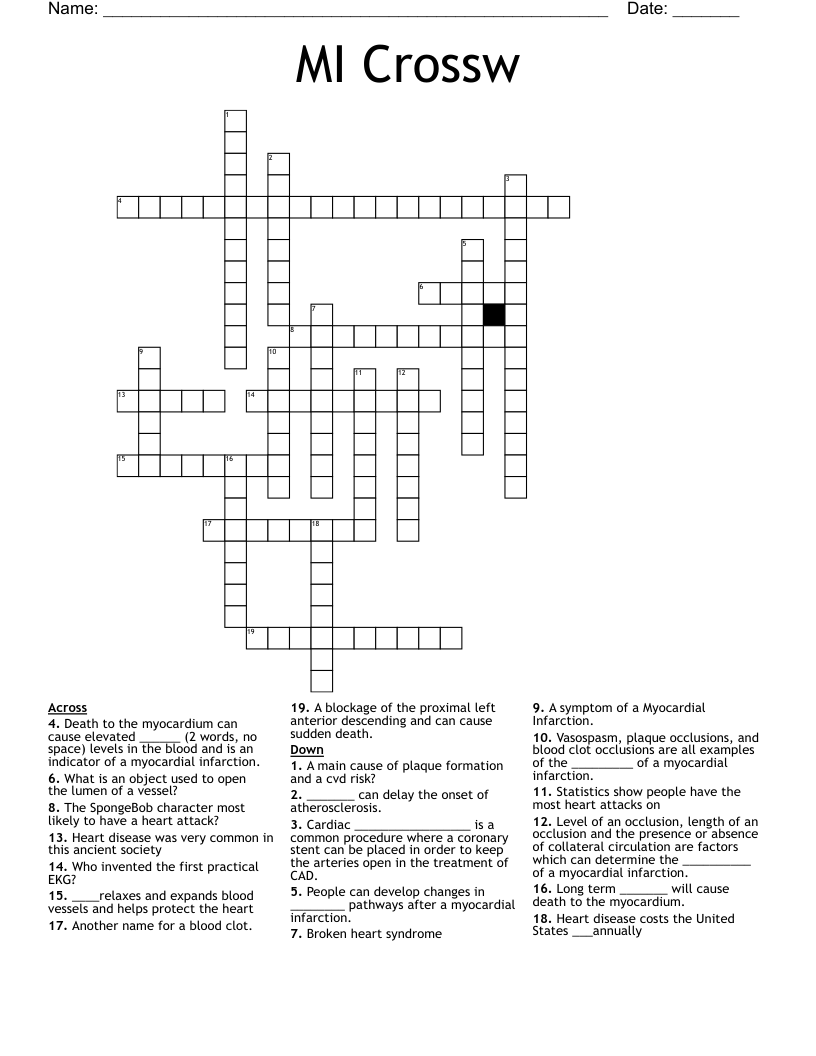MI Crossw Crossword