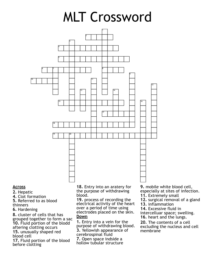 MLT Crossword