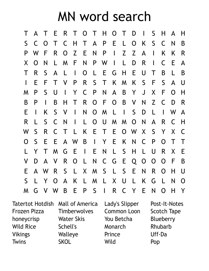 MN word search
