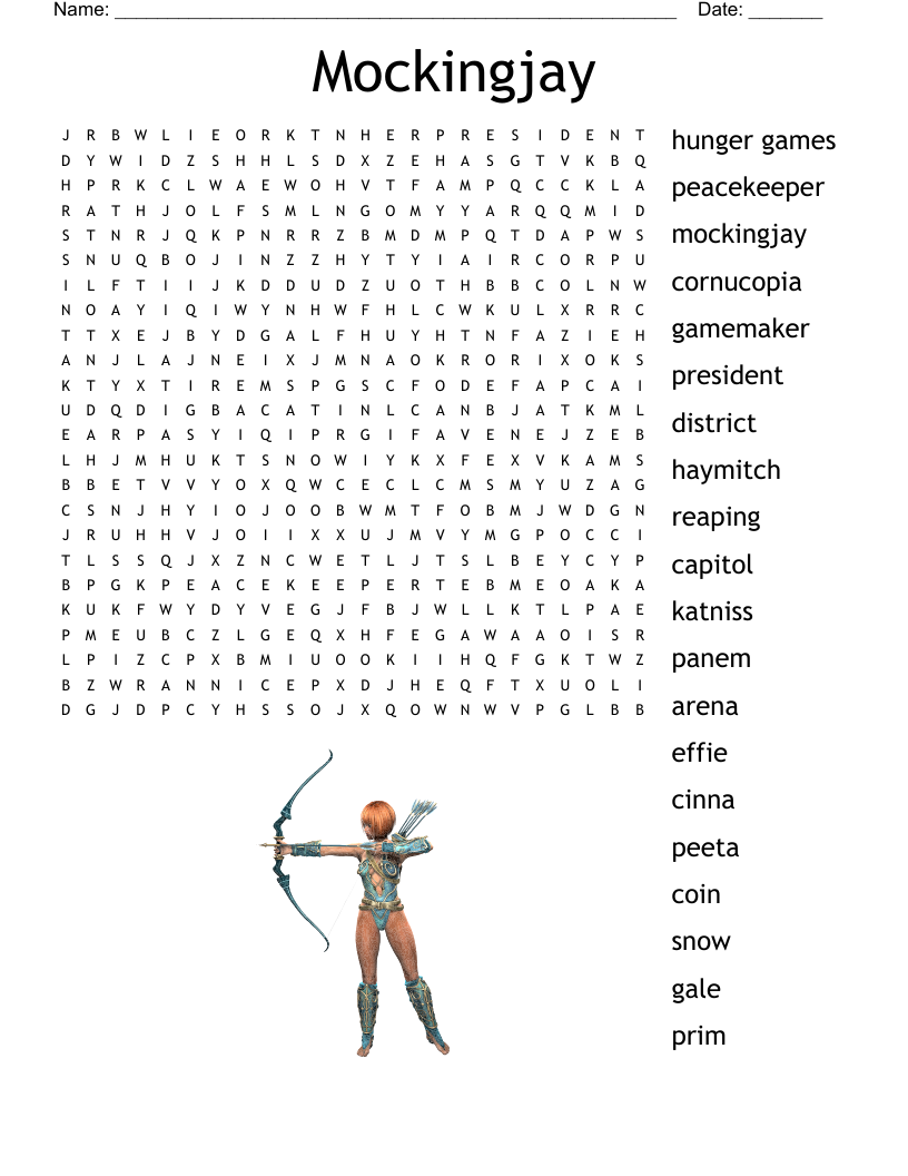Mockingjay Word Search