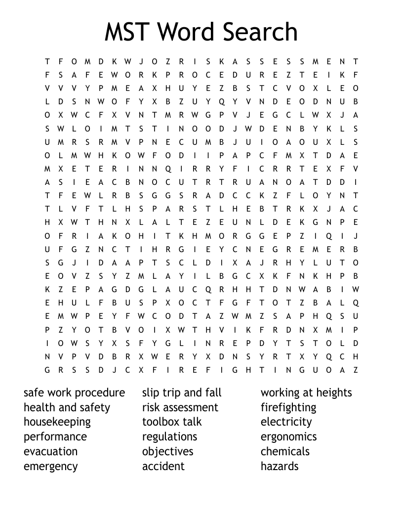 MST Word Search