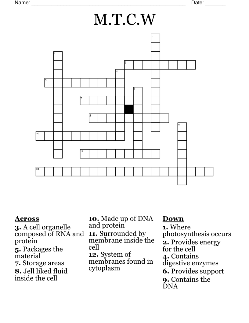 M.T.C.W Crossword