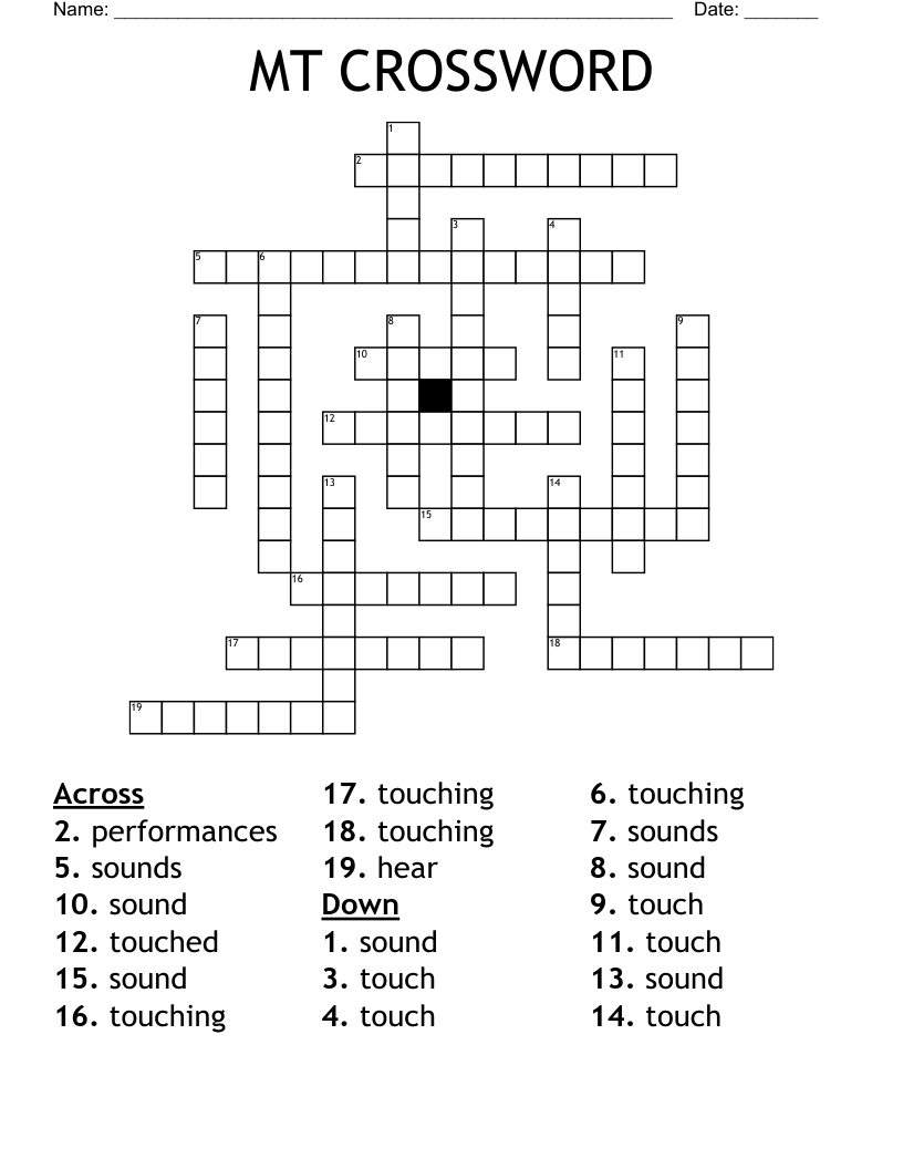 MT CROSSWORD 