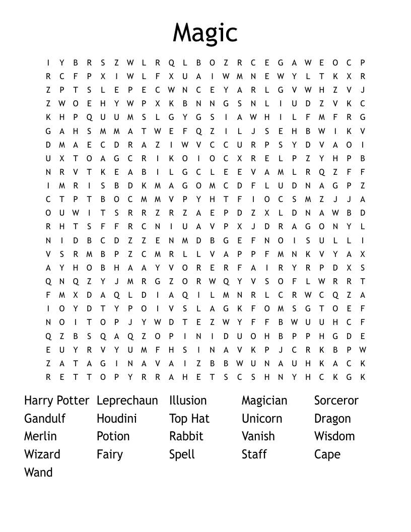 Magic Word Search