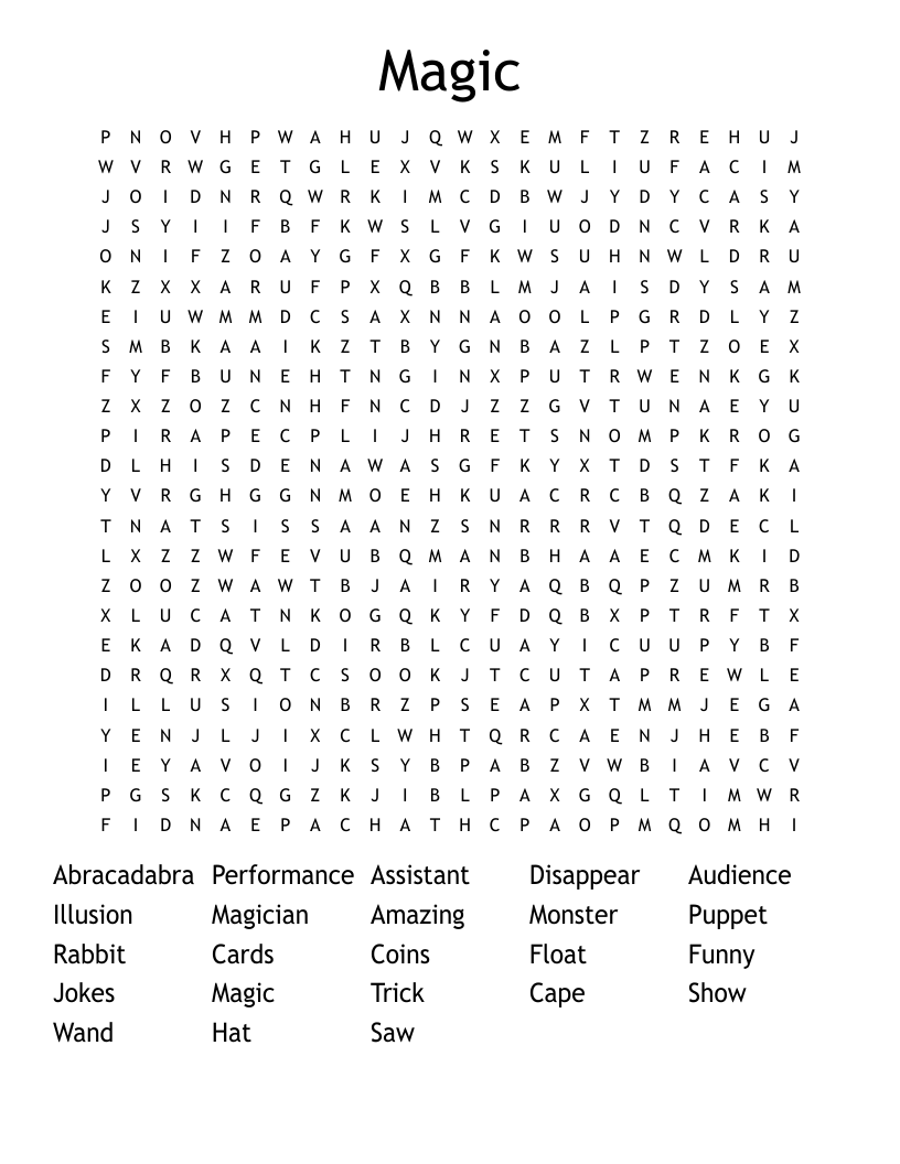 Magic Word Search
