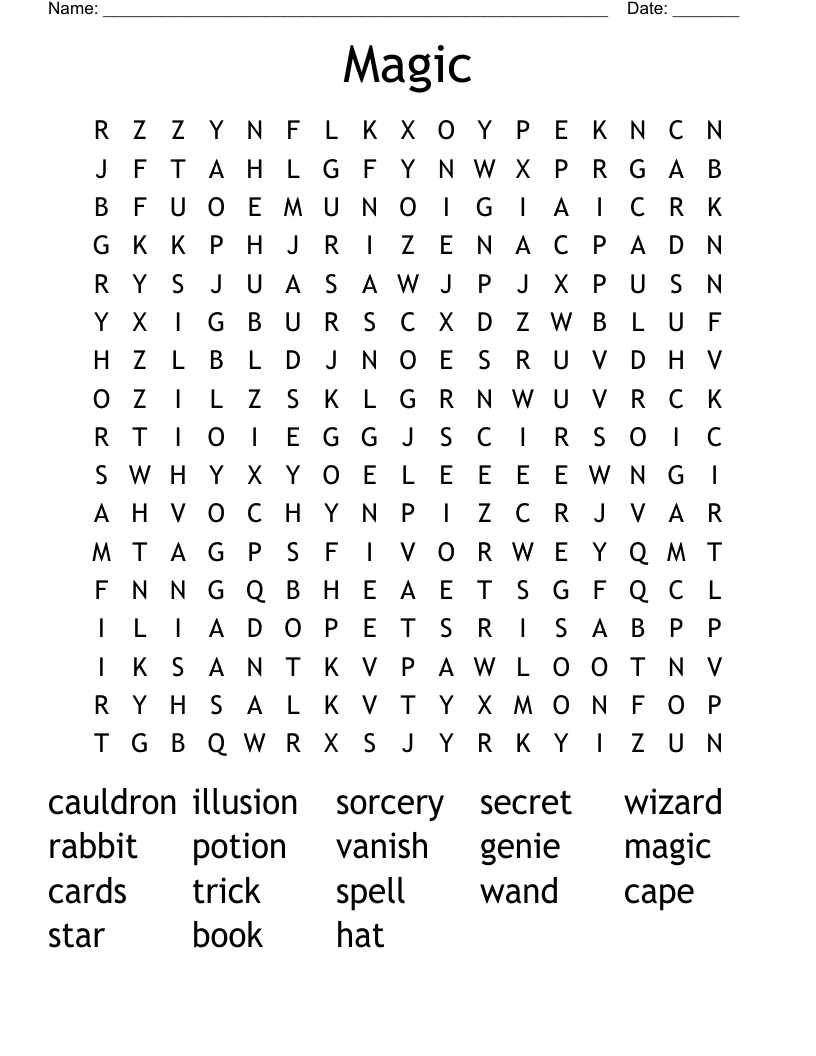 Magic Word Search
