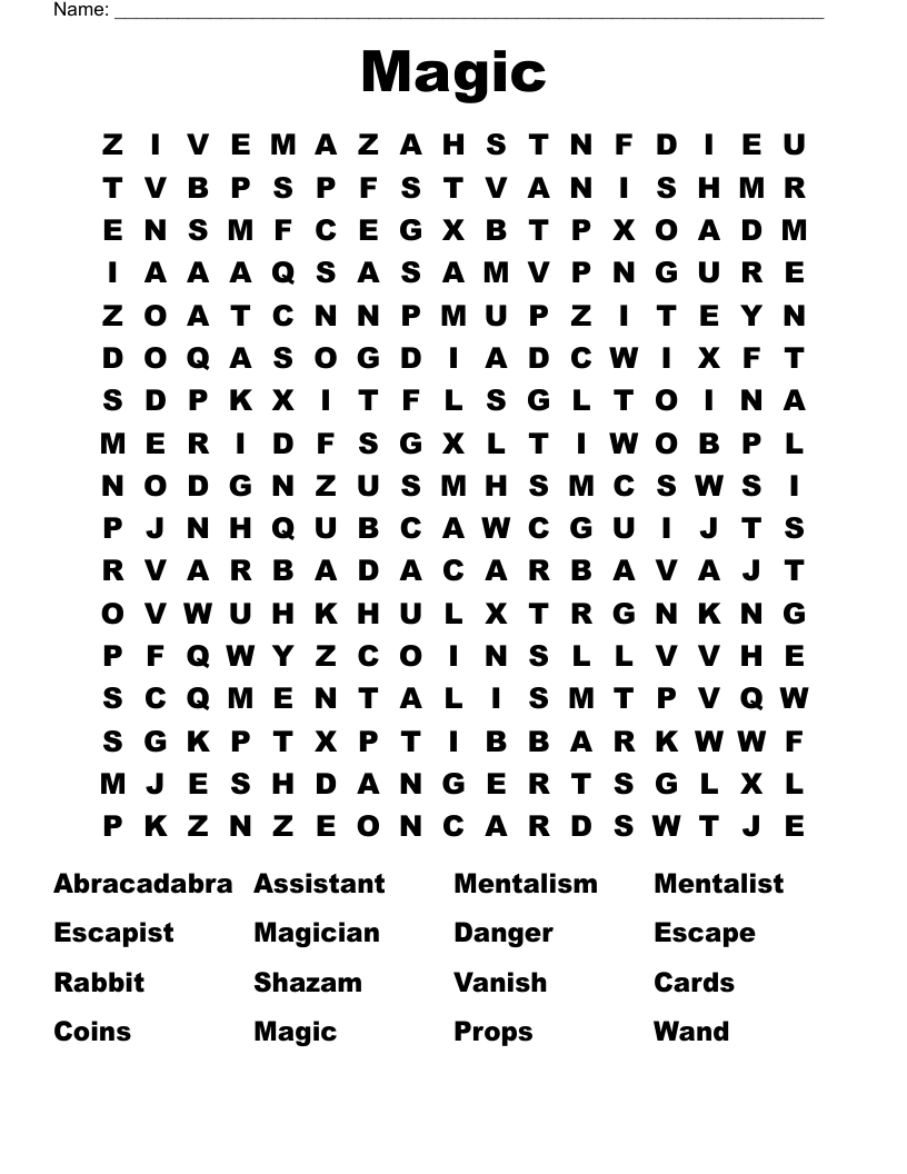 Magic Word Search