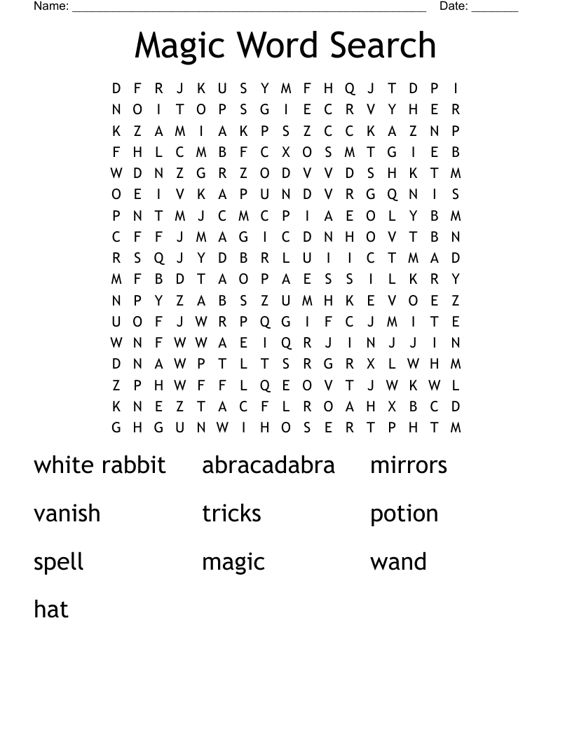 Magic Word Search
