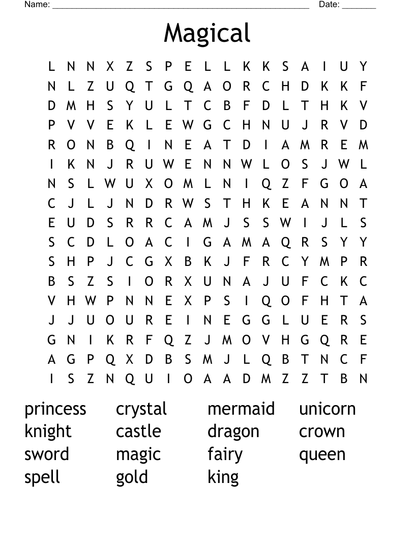 Magical Word Search
