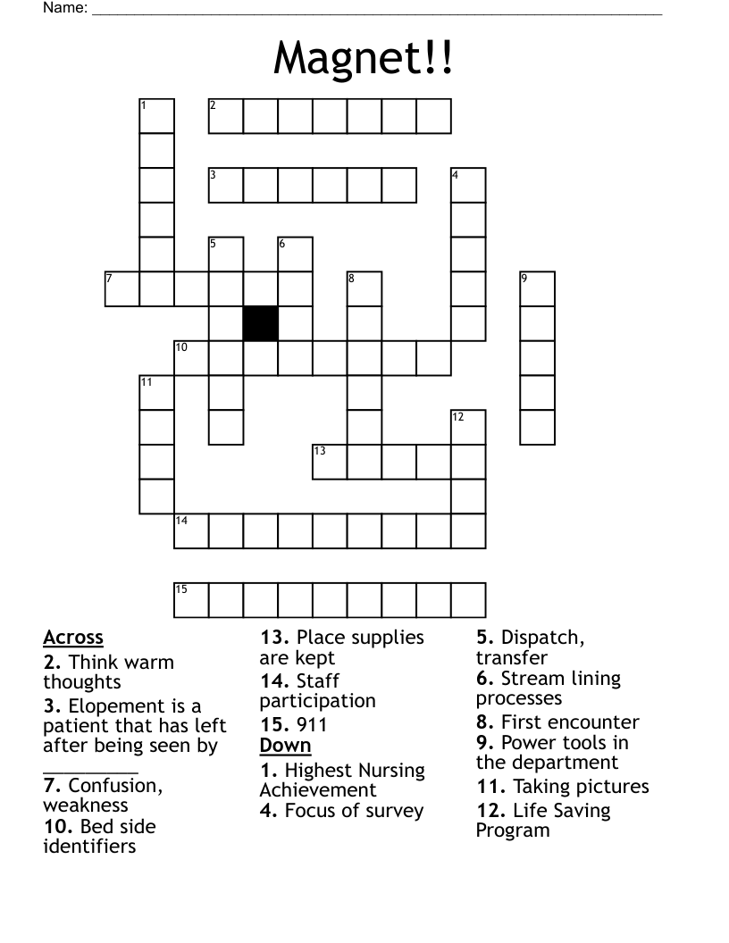Magnet!! Crossword