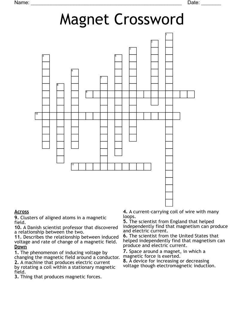 Magnet Crossword