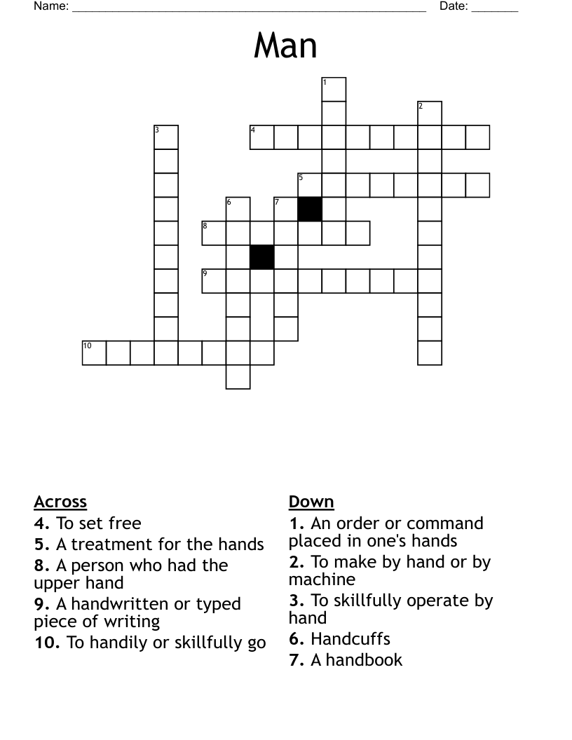 Man Crossword