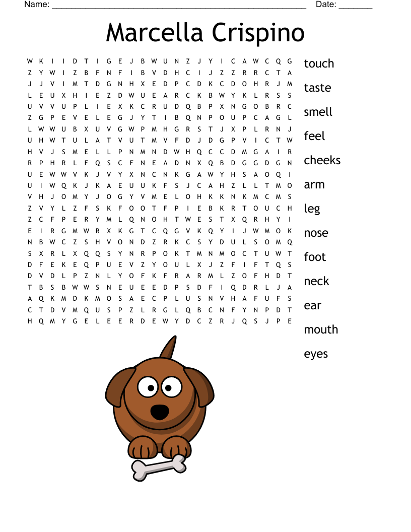 Marcella Crispino Word Search