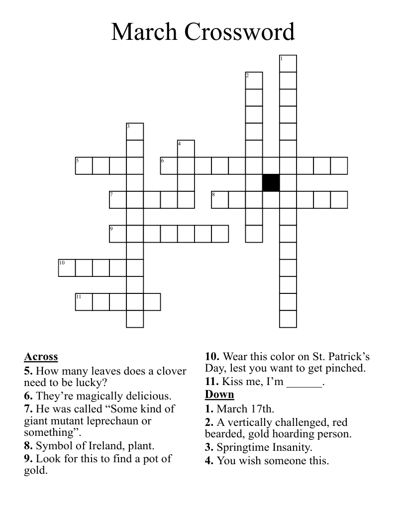 March Crossword