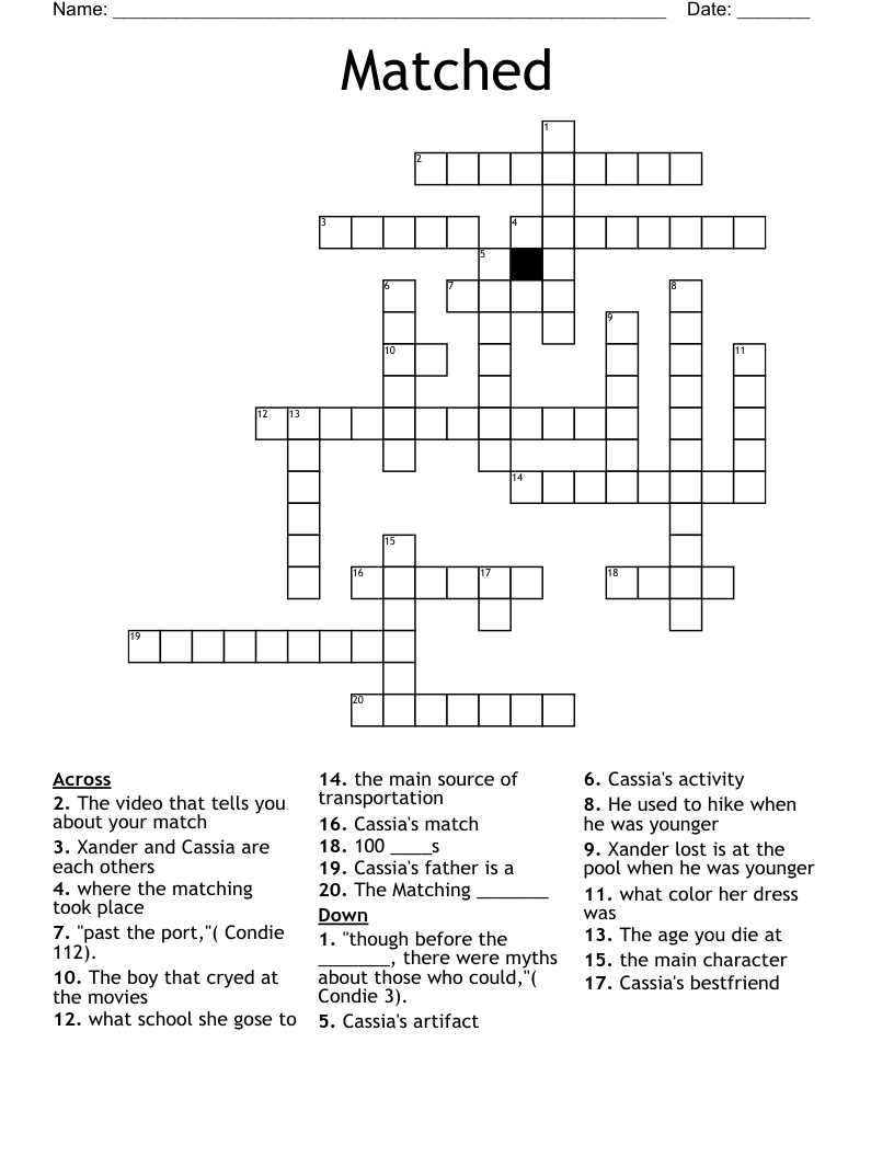 Matched  Crossword