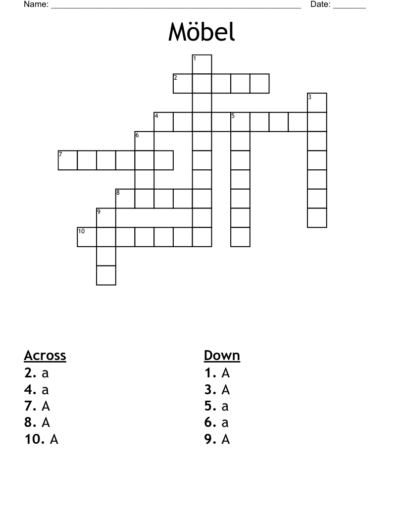 Möbel  Crossword