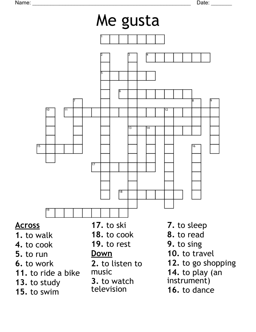 Me gusta Crossword