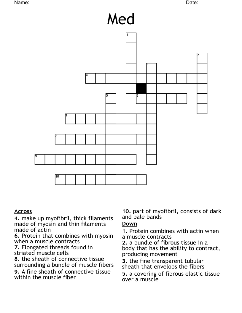 Med Crossword