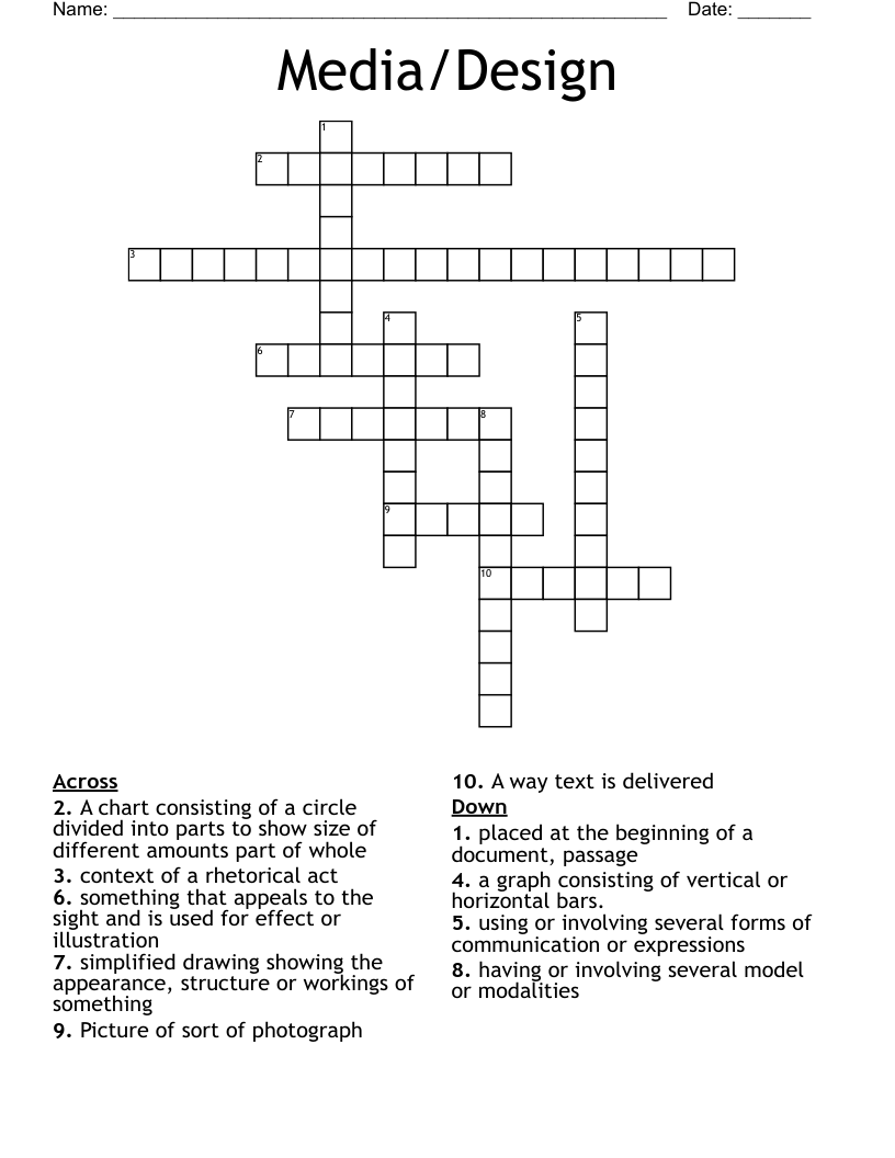 Media/Design Crossword
