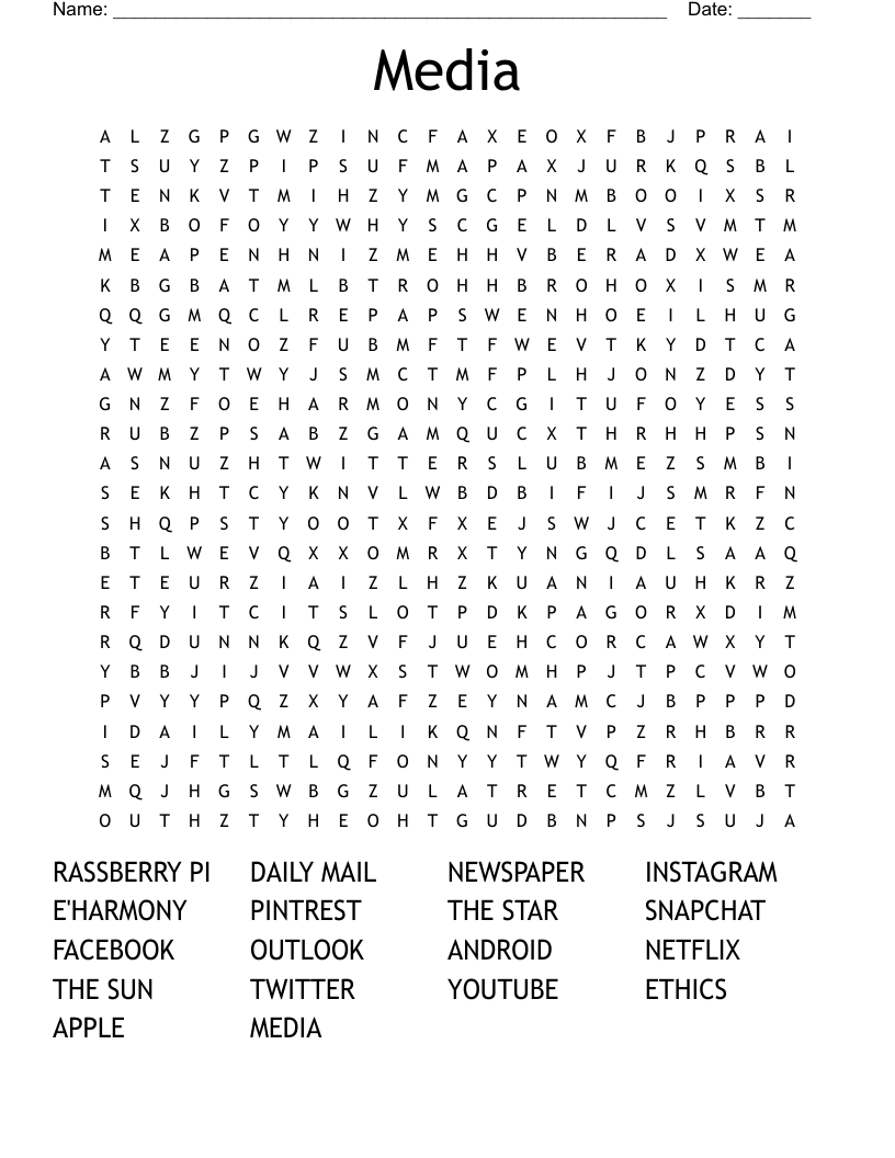 Media Word Search