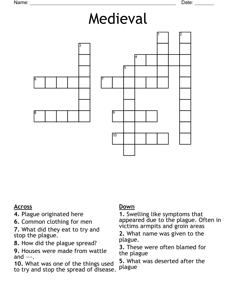 Medieval  Crossword