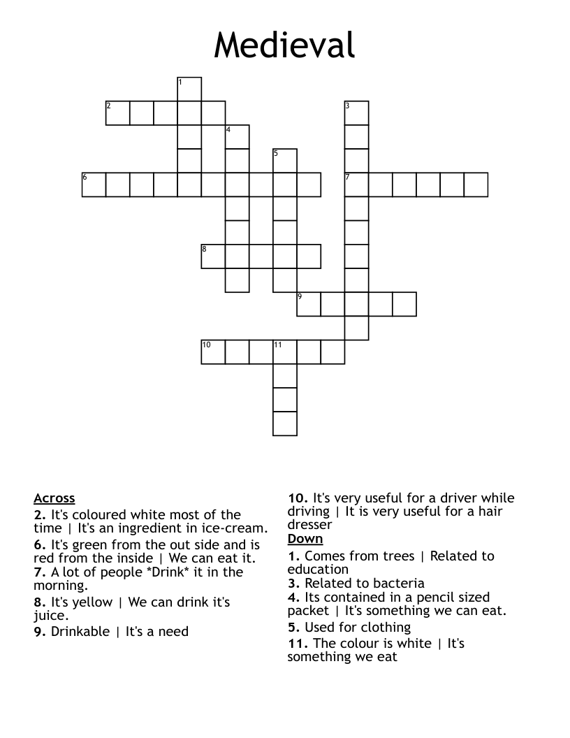 Medieval  Crossword