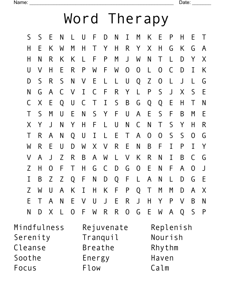Word Therapy  Word Search