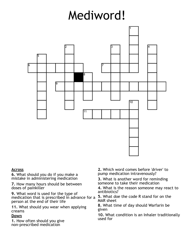 Mediword! Crossword