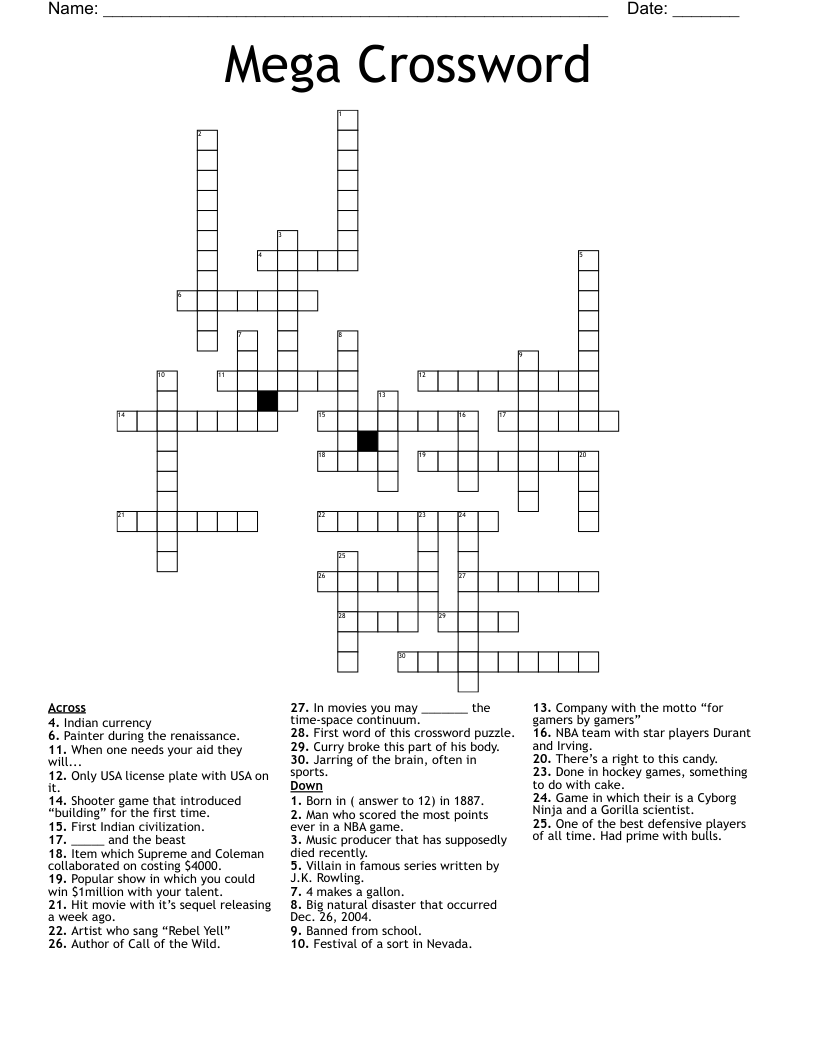 Mega Crossword