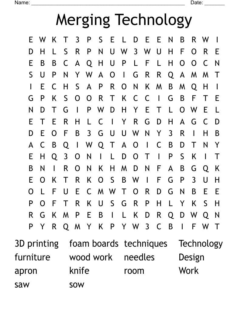 Merging Technology Word Search
