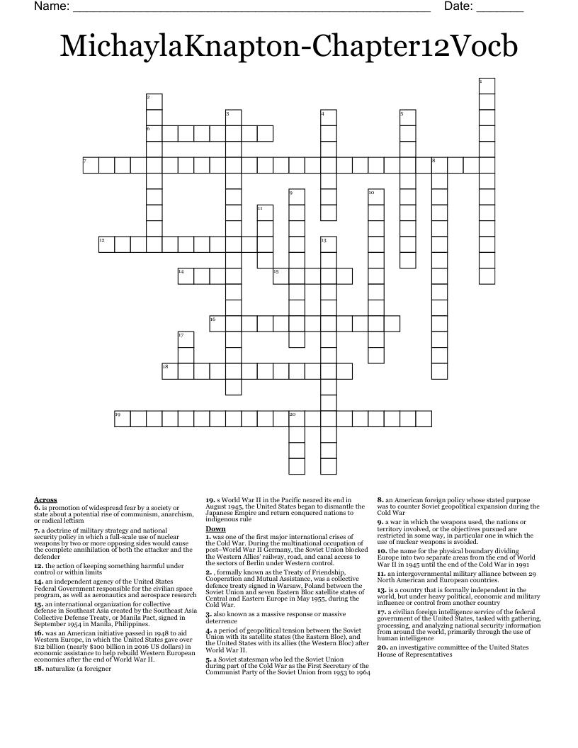 MichaylaKnapton-Chapter12Vocb Crossword