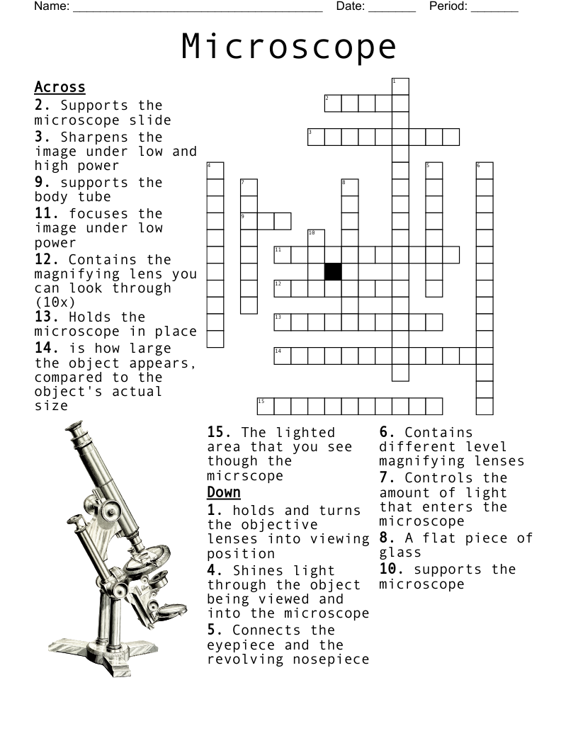 Microscope Crossword