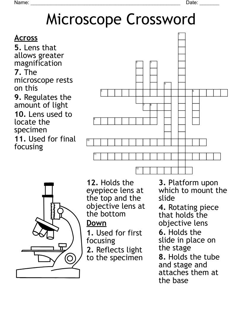 Microscope Crossword