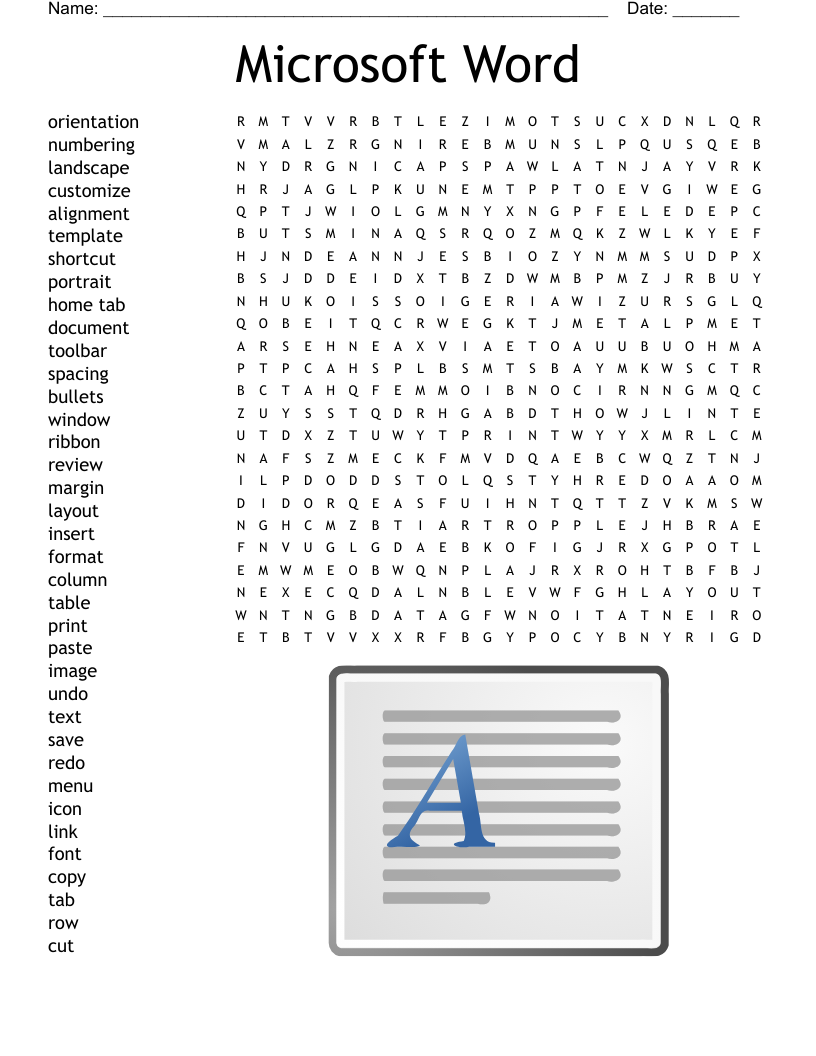 Microsoft Word Word Search