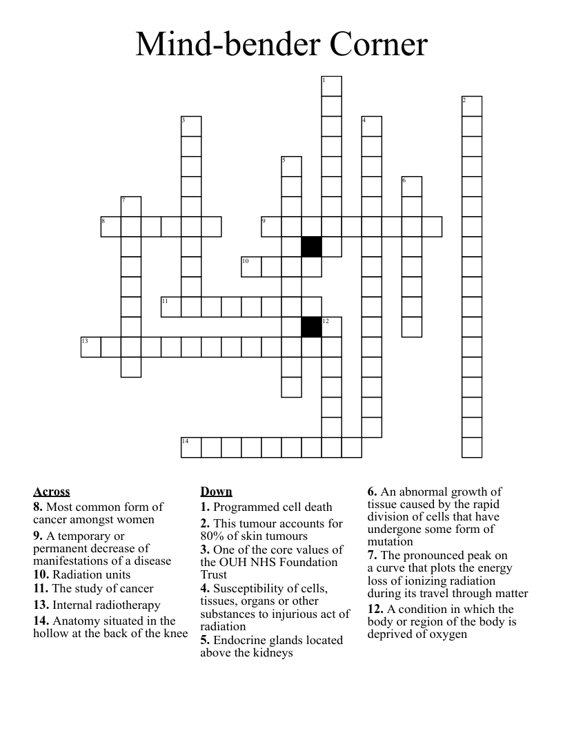 Mind-bender Corner Crossword