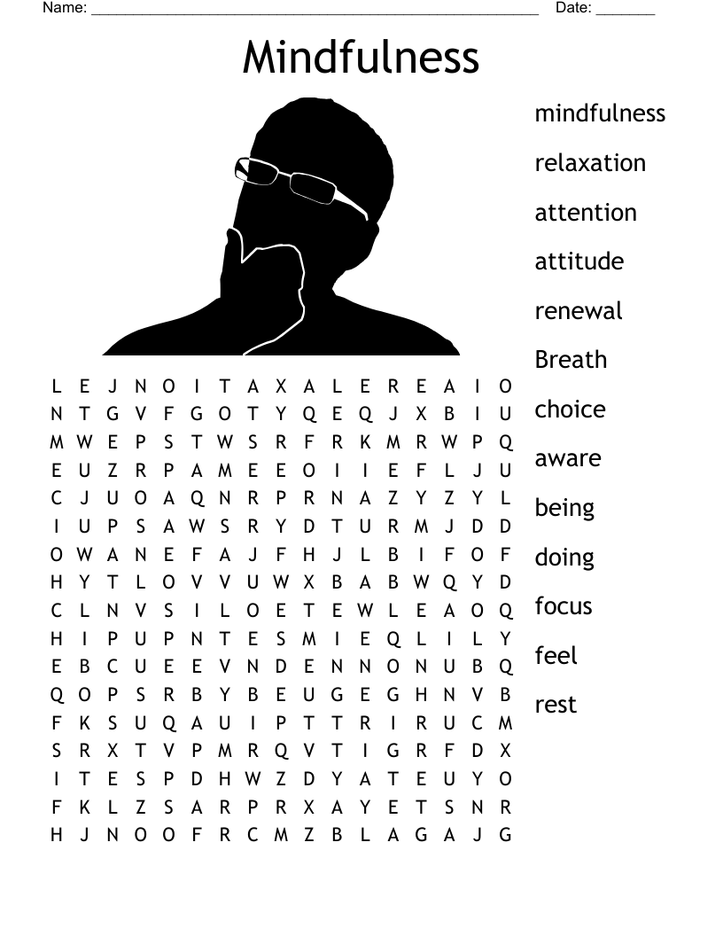 Mindfulness Word Search