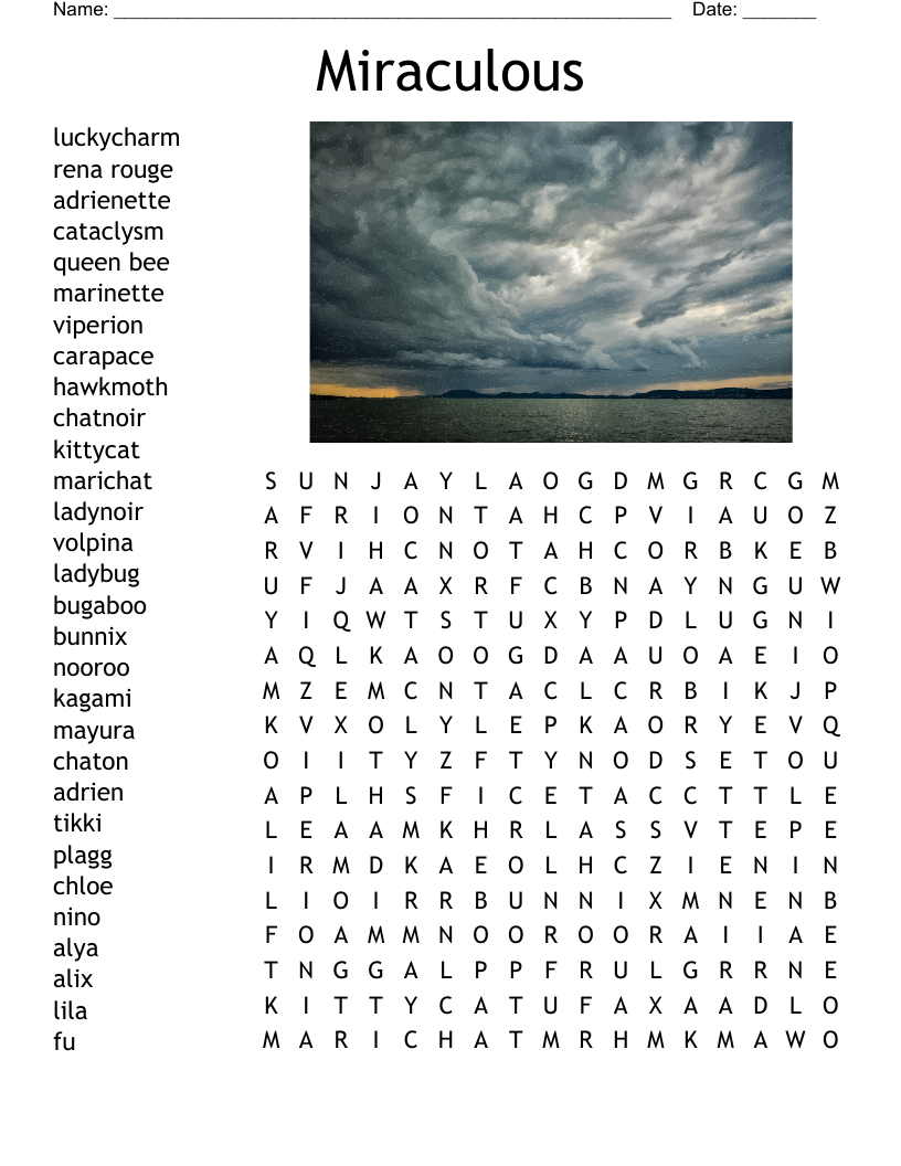 Miraculous Word Search