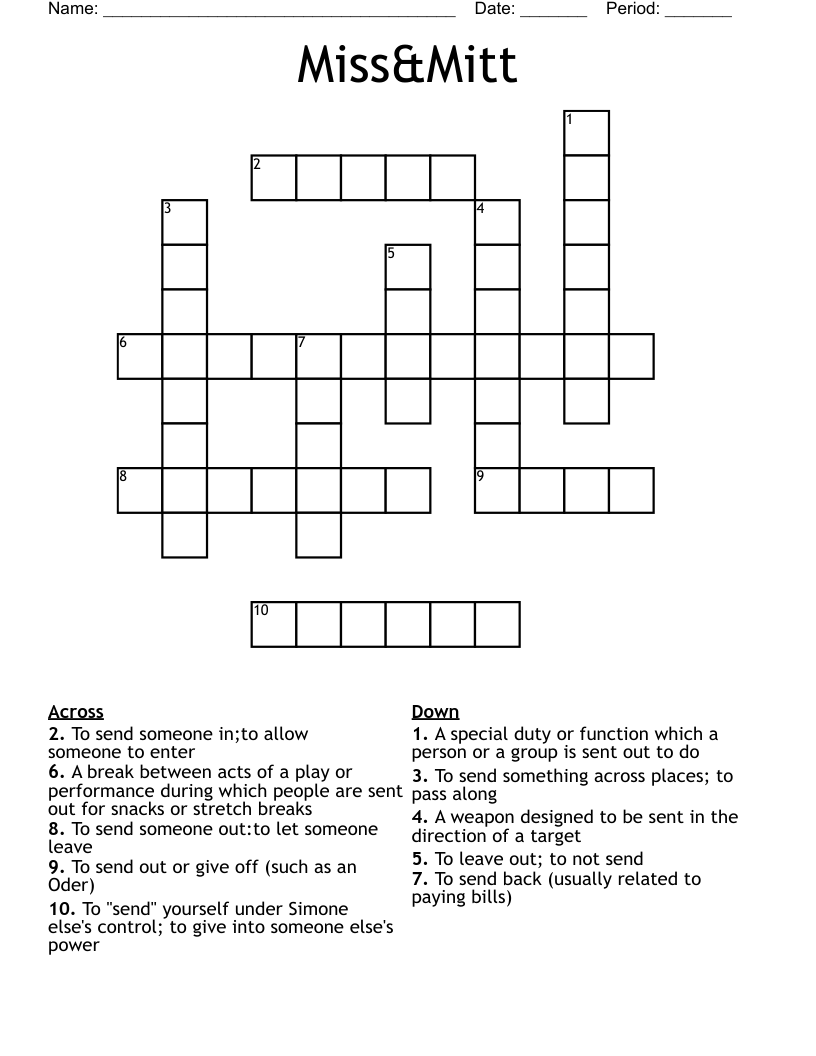 Miss&Mitt Crossword