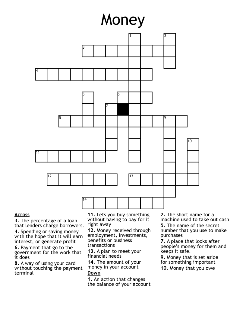 Money Crossword
